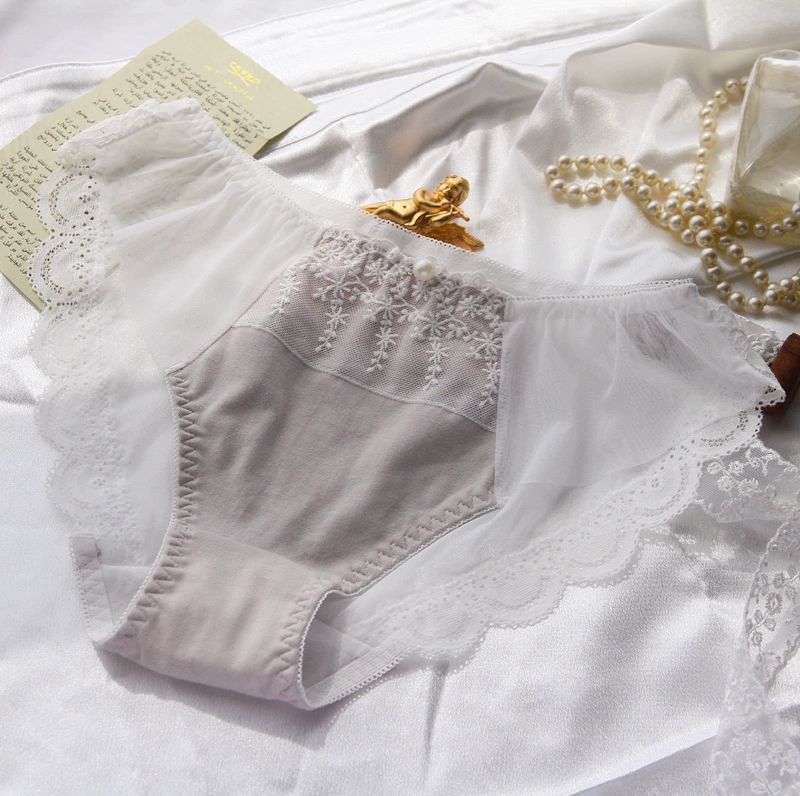 Áo choàng cotton sẫm màu tím lạnh modilan lưới ren nữ đồ lót kích thước lớn 058 quần lót nữ gợi cảm