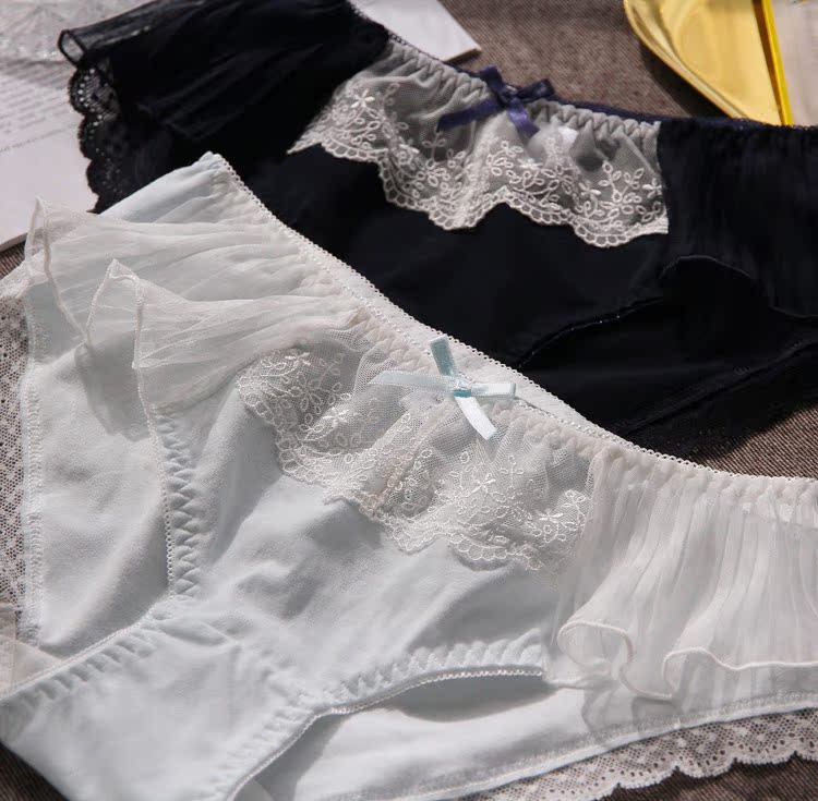 绻 棉 chỉ đơn giản là ren màu xếp li bên kích thước lớn đồ lót nữ nk156 bikini đẹp