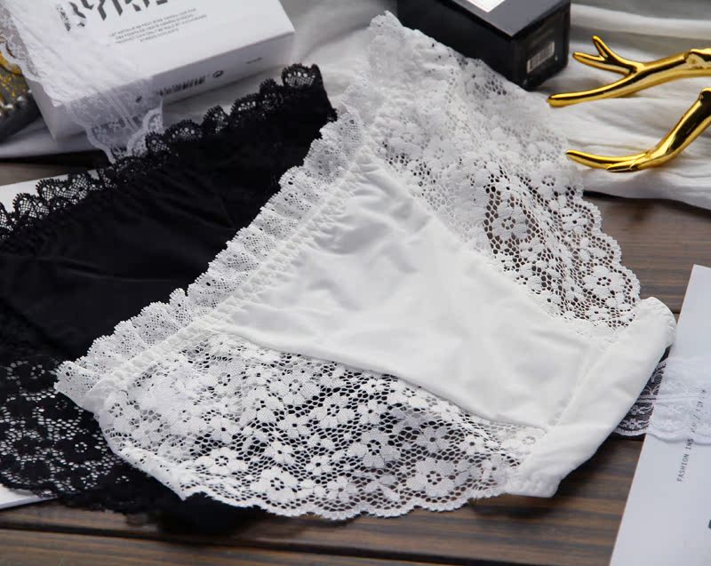 White Dusan ~ retro đầy đủ băng lụa lụa nơ lớn kích thước tam giác nữ đồ lót 219 mua bán quần lót nữ chưa giặt