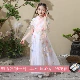 Cô gái Hanfu Mùa hè Mỏng Phần rộng Tay áo Thanh lịch Siêu cổ tích Phong cách Trung Quốc Công chúa Đầy đủ Ngực Váy Trang phục Trẻ em - Trang phục