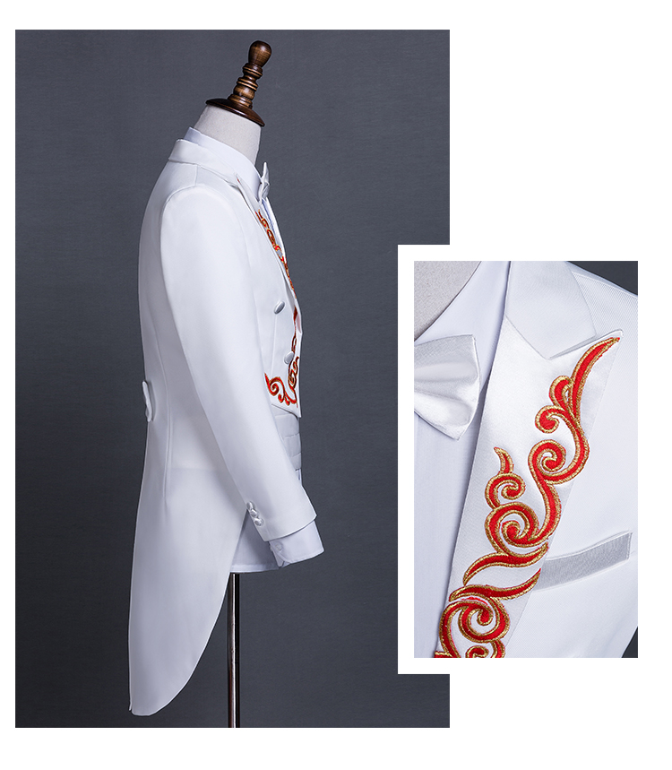 Tuxedo nam tự tu sân khấu nhạc trưởng trang phục người lớn ca sĩ chủ trang phục phù hợp với trang phục nam blazer nam