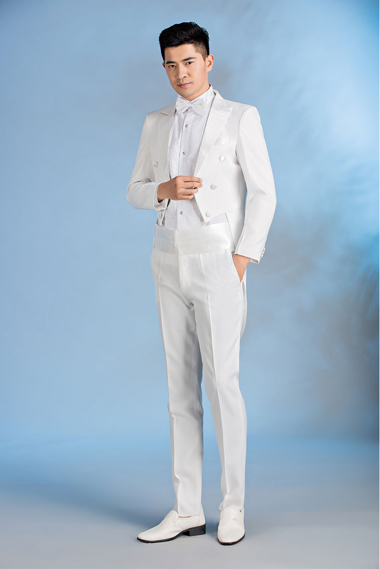 Tuxedo nam slim dress phù hợp với phù hợp với chỉ huy sân khấu điệp khúc trang phục ma thuật máy chủ steward