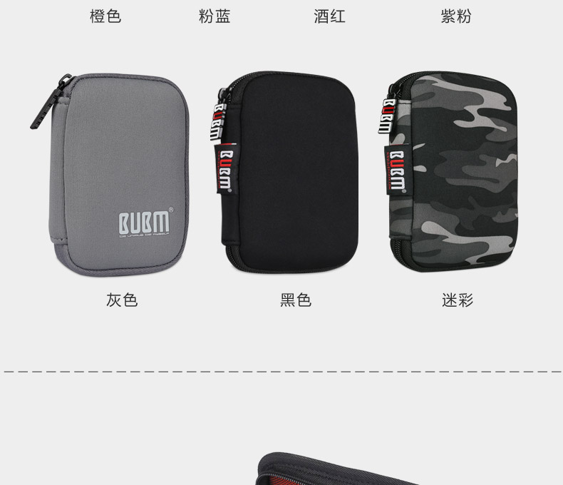 BUBM đáng yêu sáng tạo đĩa U U Shield gói gói nhỏ U đĩa lưu trữ U túi khiên lưu trữ kỹ thuật số túi 6 cài đặt - Lưu trữ cho sản phẩm kỹ thuật số hộp đựng galaxy buds