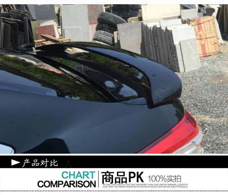 Toyota Vios đuôi 14-16 mới Vios clip-on với đuôi nhẹ sửa đổi vành đai sơn không đục lỗ đặc biệt cánh lướt gió