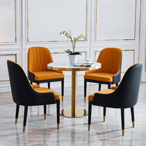 Round Negotiate Table And Chairs Portfolio Sale Office Reception Hotel Marble Table Harbor Style Light Lavish Coffee Small Round Table