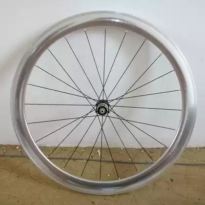 Retro wheel group bright silver wheel group straight head flower drum wheel group 700C highway Wheel Group ultra light Wheel Group