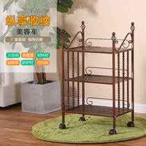 Beauty Salon Salon trolley with drawer storage shelf mobile three-layer nail tattoo cupping tool cart