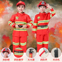 Firefighters Clothing Children Men And Women Childrens Professional Experience Role-playing Dress Rehearsal for Toy Performance Suit