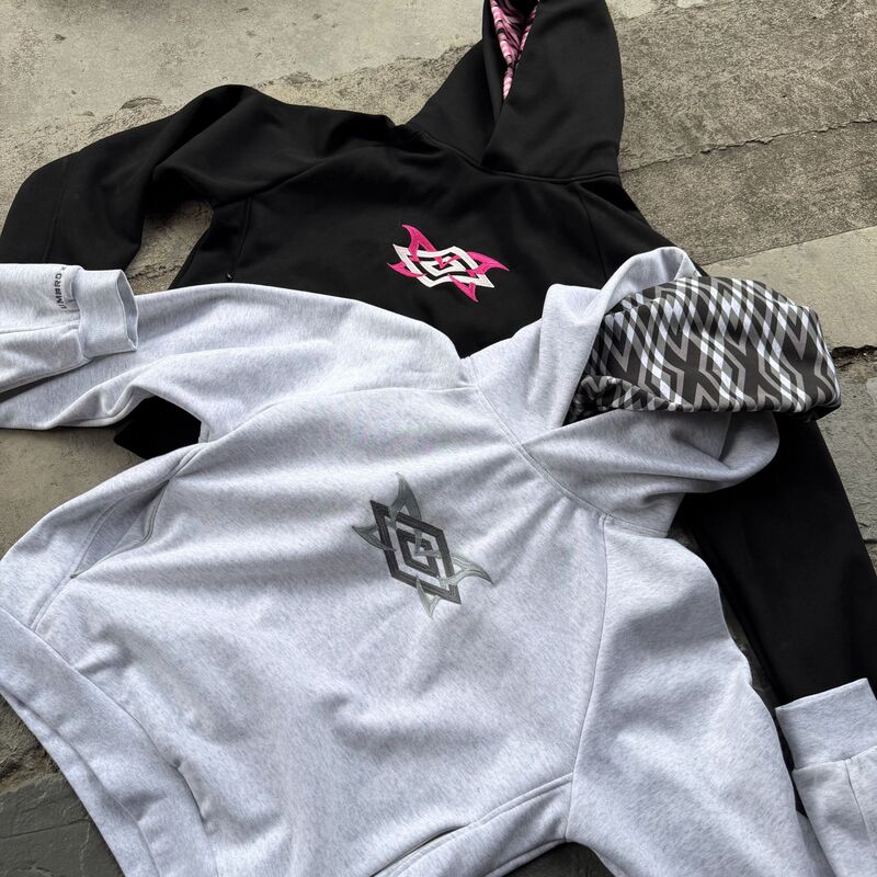 Mertra Collaboration Heavyweight American Street Hip-Hop Embroidered Patchwork Hoodie Trendy Loose Sports Tracksuit Sweatpants