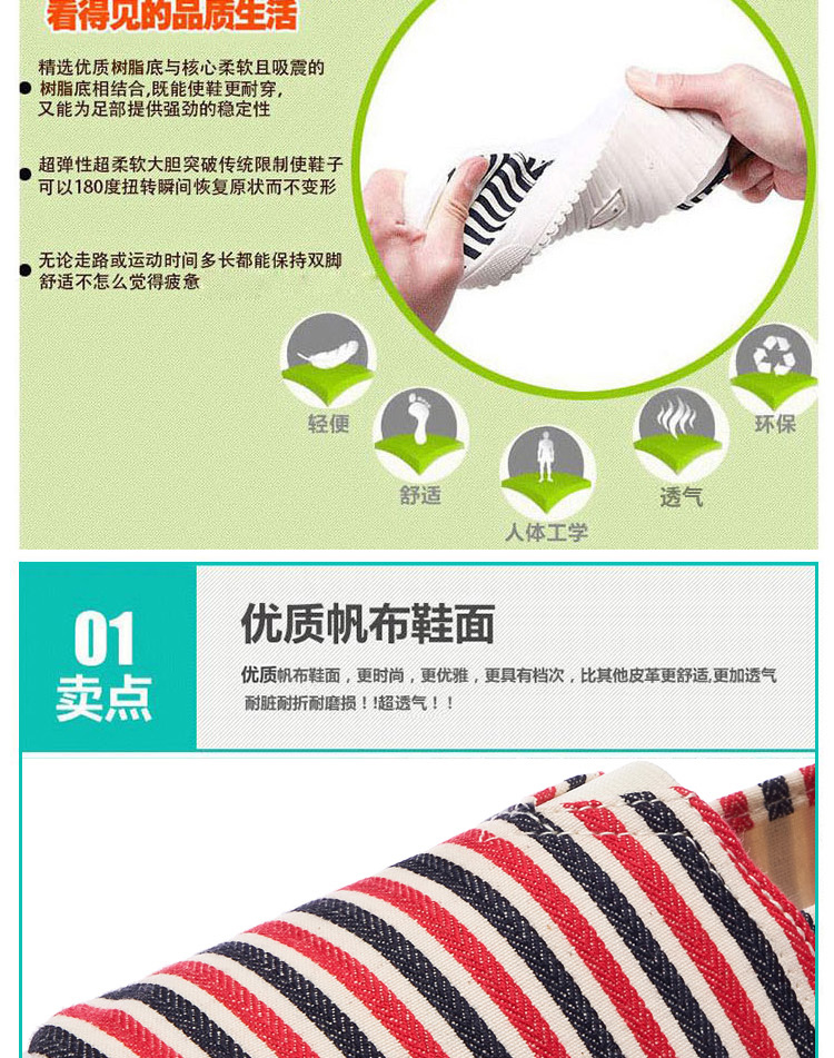 Jane 2019 mùa xuân và mùa hè phiên bản mới của Hàn Quốc của giày vải Bắc Kinh cũ của phụ nữ thoáng khí hoang dã sọc dày dưới một đôi giày vải - Plimsolls giầy bitis nữ