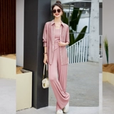 Весенняя летняя одежда, рубашка для отдыха, штаны, комплект, защита от солнца, 3 предмета, в западном стиле