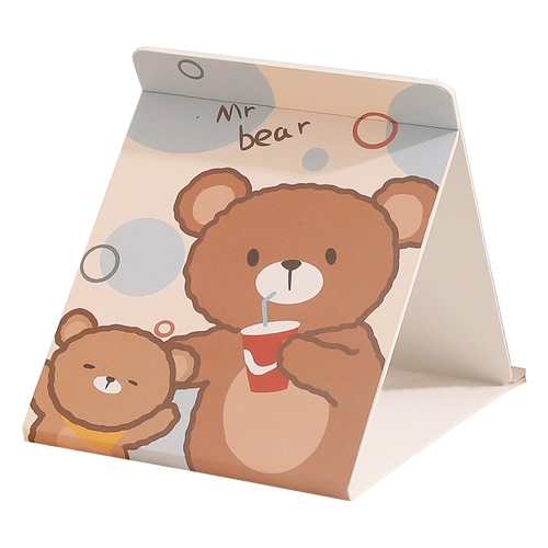 Милое складное большое настольное портативное зеркало для школьников, популярно в интернете