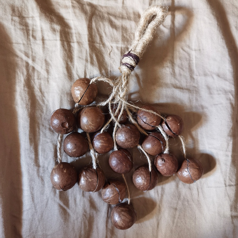 Simulated Water Sound Nut Shell Hand Bell, Hawaiian Nut Shell Wind Chime, Car Hanging Ornament, Nature Sounds, Bag Decoration