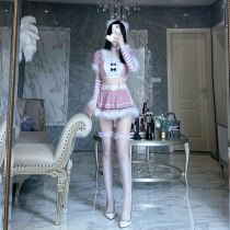 cosplay sexy Halloween bunny girl uniform seduction cute pink Christmas outfit rabbit costume cos
