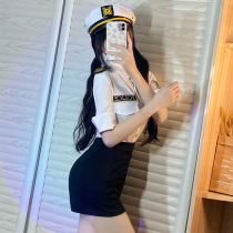 Halloween cosplay Sexy Stretch Slim stewardess uniform suit Secretary dress policewoman uniform role play