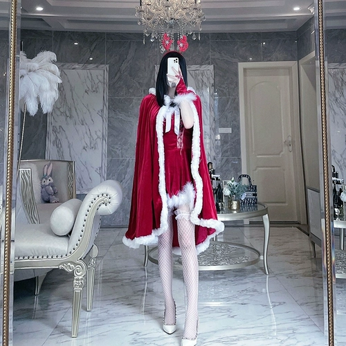 Сексуальная летняя униформа, красный плащ, косплей