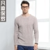 Fandi Paul áo len cashmere nam cổ tròn tinh khiết cashmere dày áo len ấm áp áo len nam trung niên cha - Áo len Cashmere áo gile nam Áo len Cashmere