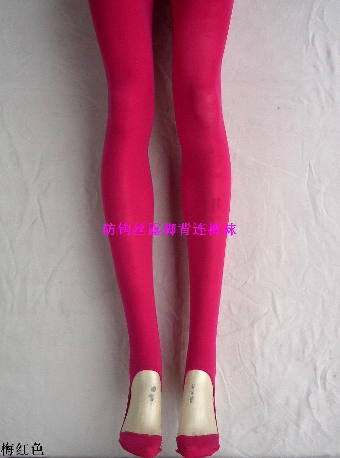 Thickened encrypted velvet pure color pantyhose ruffles heel heel heel fashion pantyhose