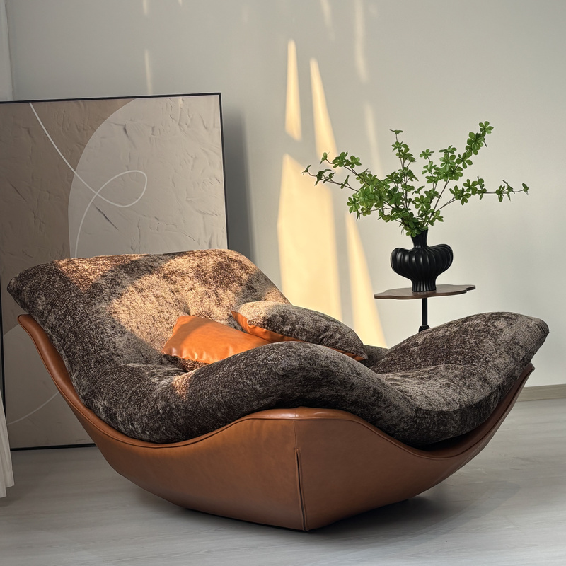 Pescara Lazy Sofa, Reclining and Sleeping, High-End Single Sofa Chair, Light Luxury Balcony Leisure Chair, Living Room Single Chair