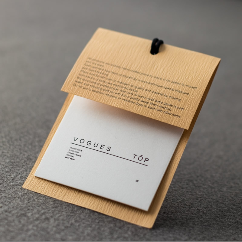 High-end tag customization Special paper tag customization Women's clothing tag customization Spot tag customization LOGO