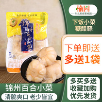Chinju Lily Small Vegetable Sugar Vinegar Garlic Bag Loaded With Rice Vegetable Pickle Sour Sweet Sauerkraut Sauce 308g * 3 bags