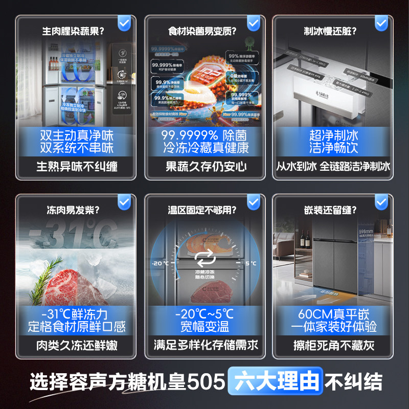 容声BCD-505P60CZNAD冰箱图片