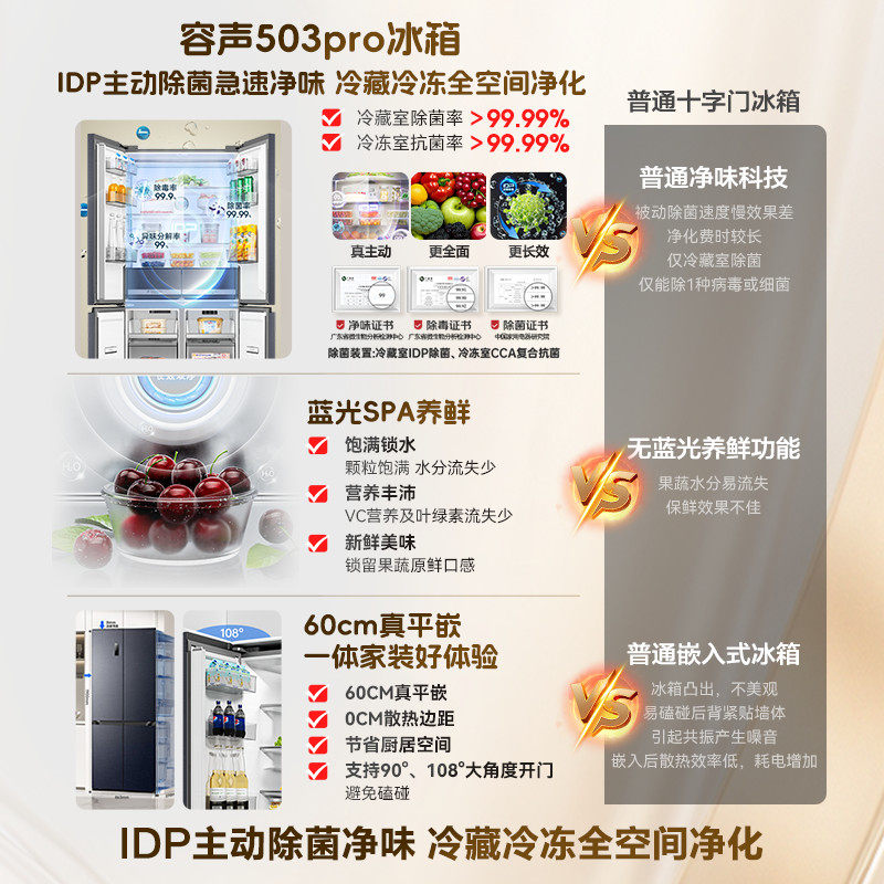 容声BCD-503WD15FPQLA冰箱图片