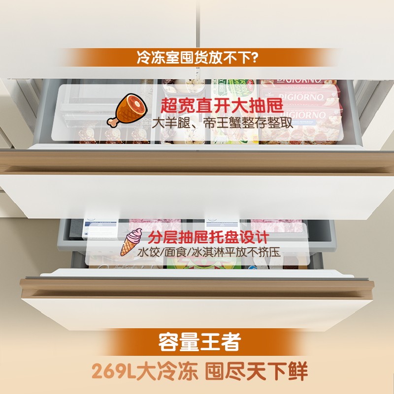 容声BCD-605Q60FZNBD冰箱图片