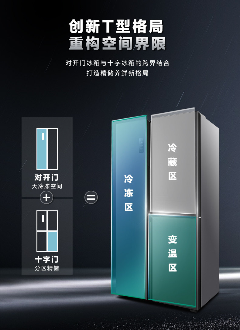 容声 变频风冷 T型对开三门冰箱502L 图7