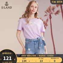 ELANND clothing for spring summer casual white denim shorts Butterfly junction hot girl with slim and thin dresses