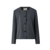 Eland suit womens textured three-button sheep wool comfortable commuter jacket 2024 autumn new style