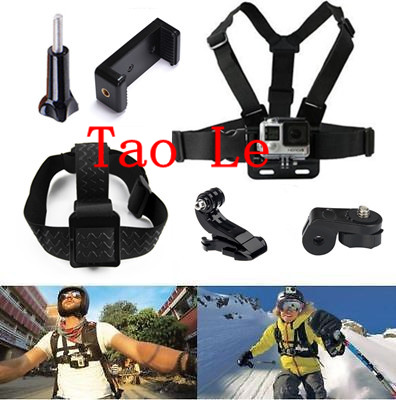 Applicable gopro hero7 6 head with chest with small ant movement camera accessories headphone fixed bracket