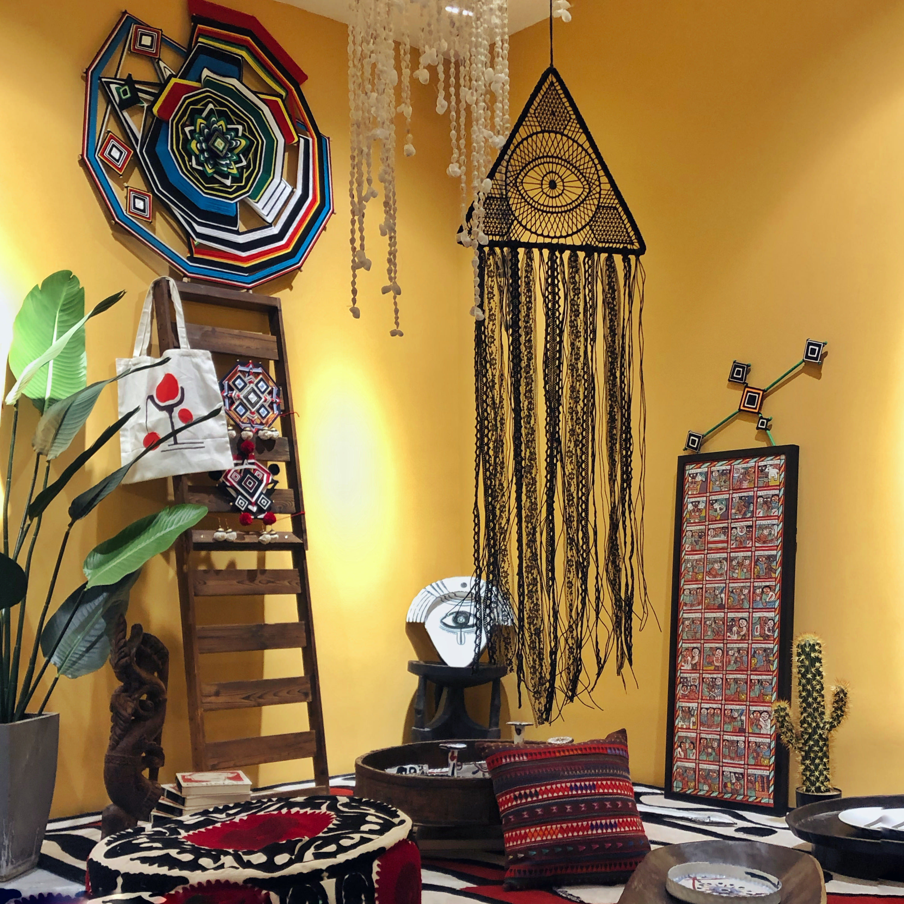 God Eye Bohemian Eye of God Dream Catcher Tassel Wall Pendant Wall Decoration