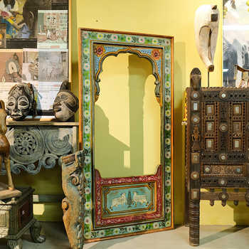 Painted door frame wall decoration imported ethnic retro