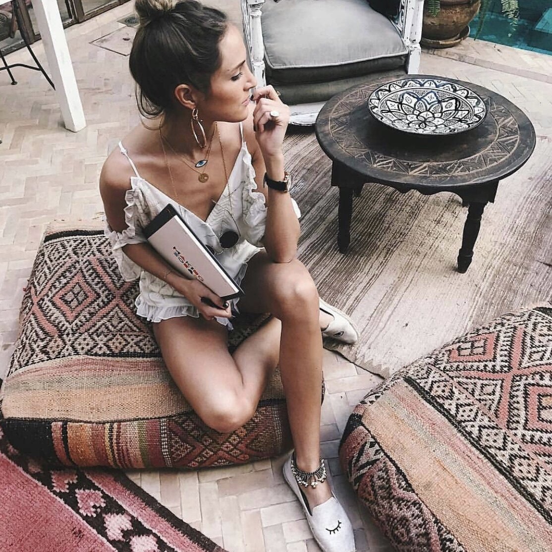 Moroccan Berber handmade floor cushion cushion imported pure hand-woven wool cushion homestay wind thick cushion