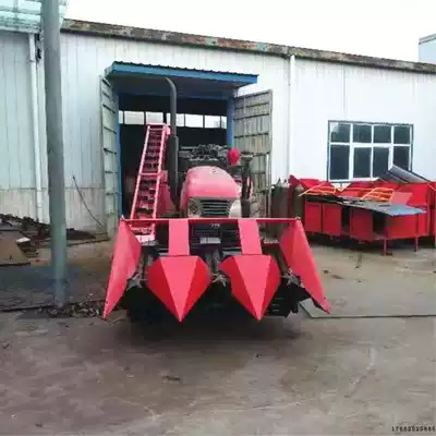 Three-line corn harvester with silage straw recycling Self-propelled corn combine harvester large