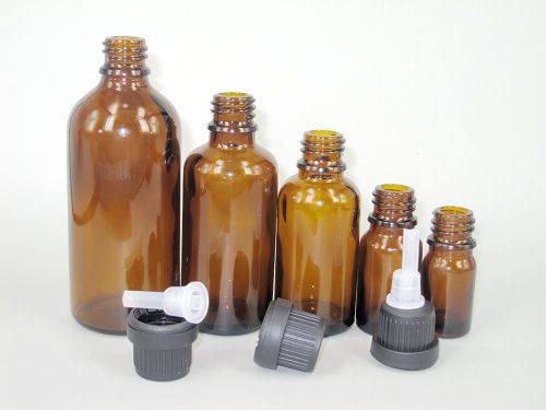 Dụng cụ pha trộn chai tinh dầu nâu Chai 10ml nắp lớn bên trong nút thủy tinh chai tinh dầu đóng chai chai rỗng đích thực - Tinh dầu điều trị dau tram