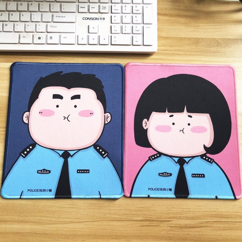 Fat Police Milo Cartoon Mouse Pad Office Desktop Pad Original Anime Gift