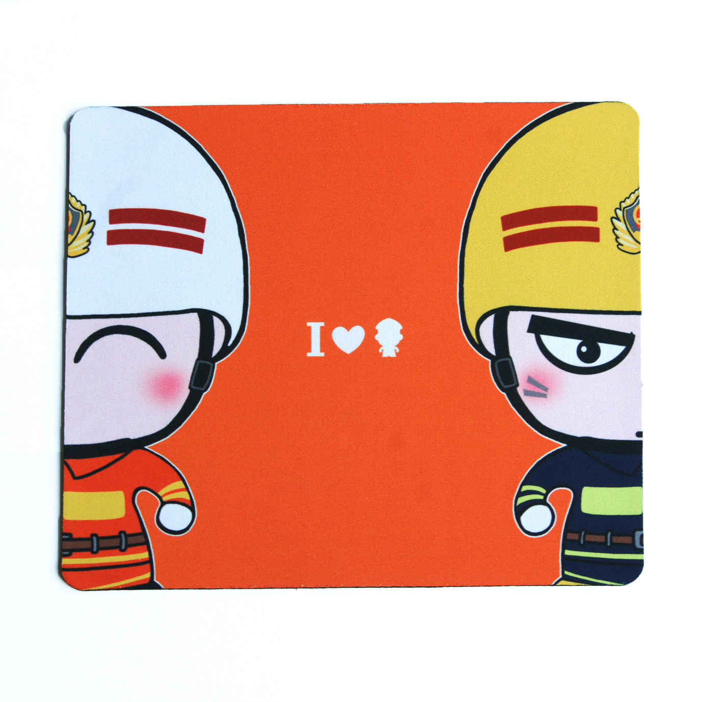 Police Shu Corn Original Cartoon Computer Desk Mat-Powerful Man's Little Police Series Mouse Mouse Fire Version-Taobao