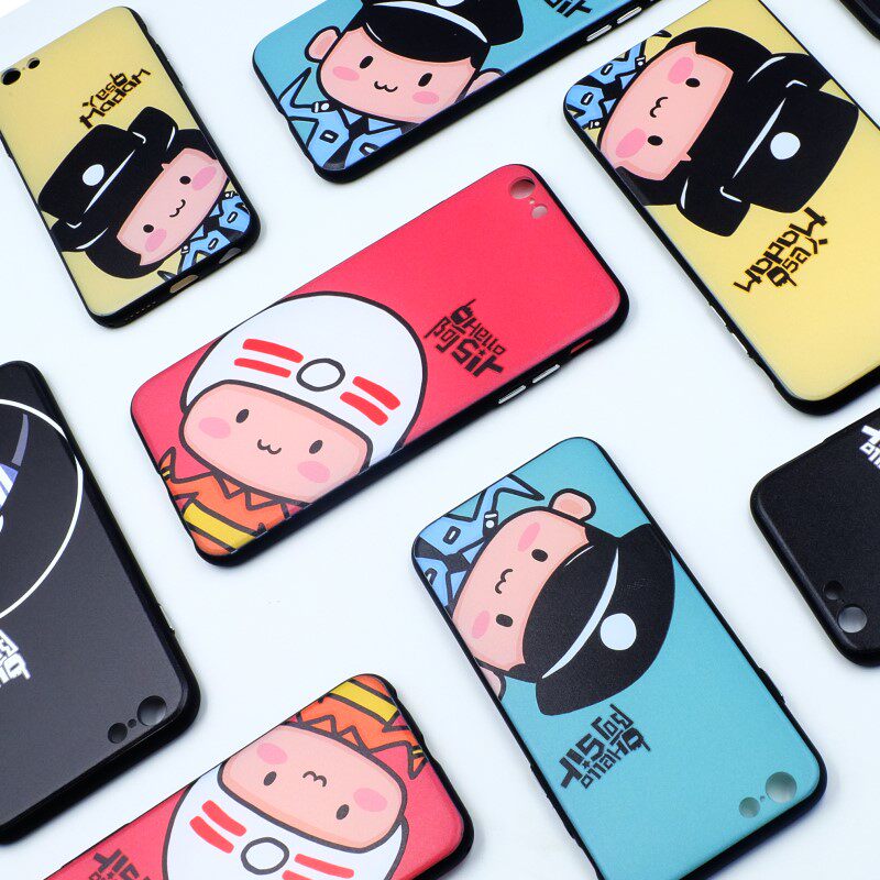 Sacha Minor Police Personality Creative Mobile Phone Protection Shell Customizable-Hello R Sir Police Series Four