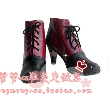 No. 911 Black Butler Grell Sutcliff (Black and Red Ver.) Cos Shoes