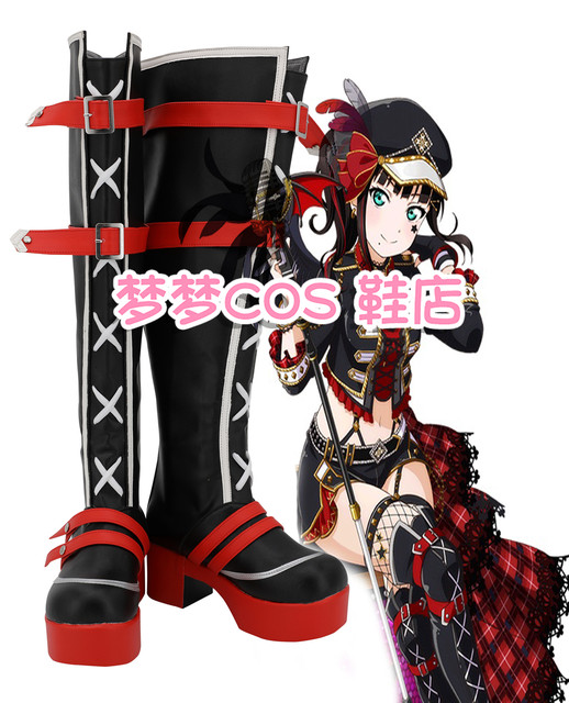 4288 Lovelive Aqours All Members Punk Rock Awakening Kurosawa Dia Cosplay Shoes