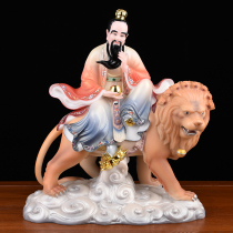 Taiyi saves the suffering Tianzun white marble statue for home desktop Chinese Buddhist temple exquisite ornaments mount Taiyi real person statue