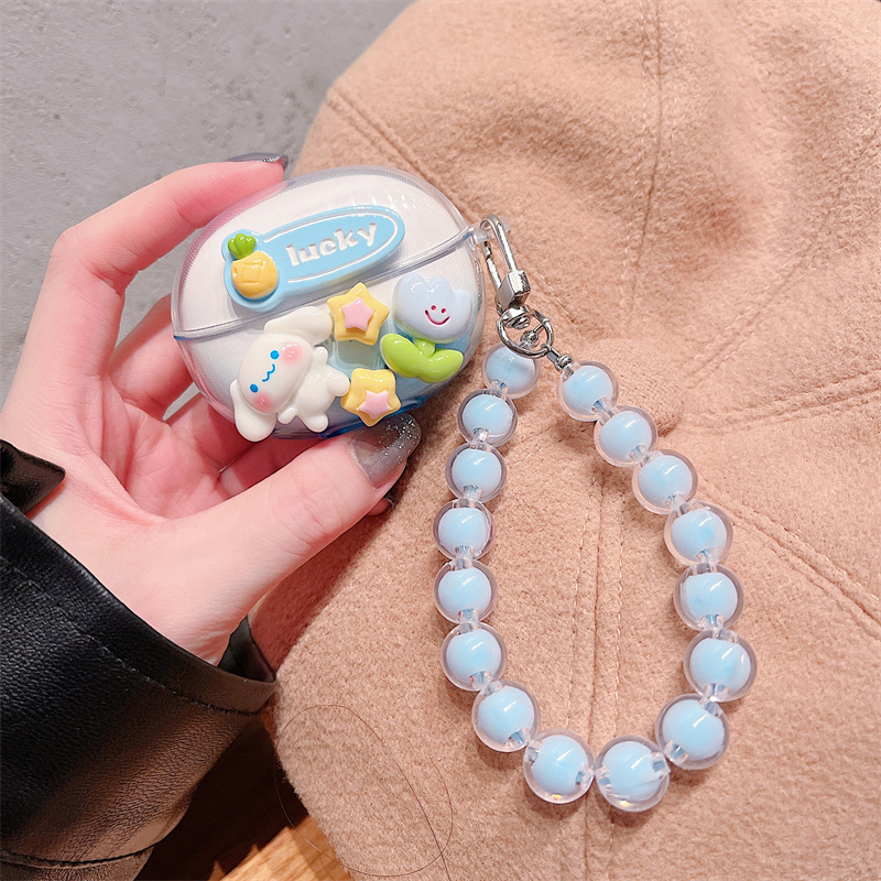 Suitable for Lenovo Lp5Pro Bluetooth Charging Case Protective Cover Thinkplus Lp5Pro Earphone Case Lp5 Pro Anti-Fall Cartoon Tpu Transparent Soft Shell New Model