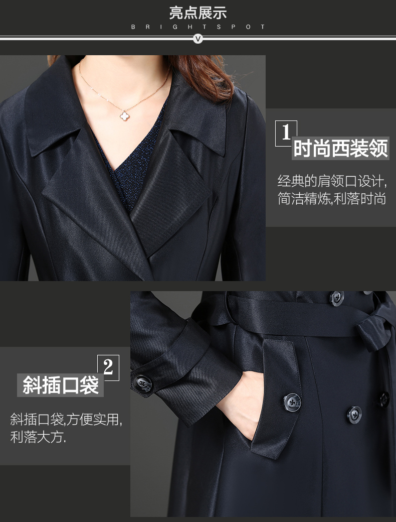 Trench pour femme      en Polyester - Ref 3227146 Image 9