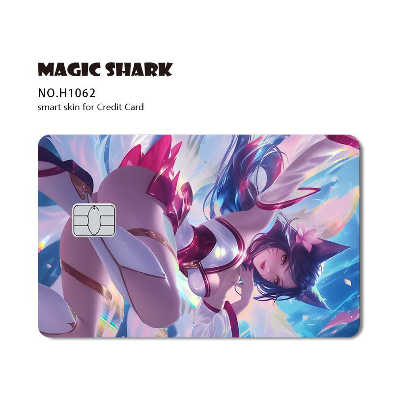 Access Control, Bus, Bank, Credit Card, Ultra-Thin Anti-Glare Holographic Embossed Sticker, Anime Catwoman