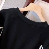 Модный комплект, платье, большой размер, осенний, подходит для полных девушек, по фигуре