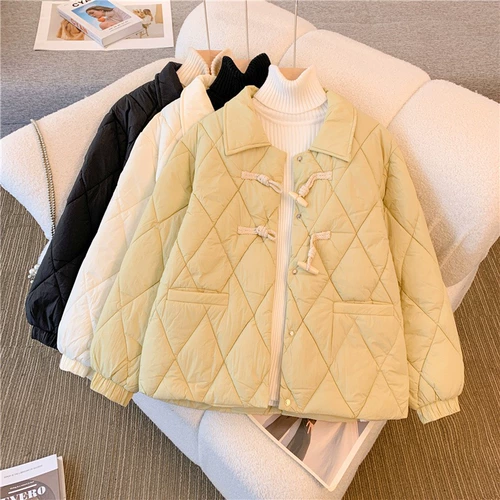 Демисезонный цветной модный лонгслив, пуховик с пухом, большой размер, подходит для полных девушек