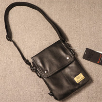 Three-box sports bag mens bag fashion vertical shoulder bag soft leather mens bag casual cross backpack