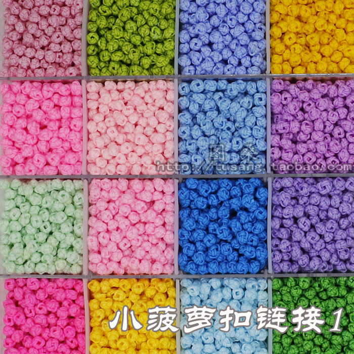 China Jifeng pear ball pineapple Pineapple Button pineapple knot small button Knot Pure color Ball DIY Ornament Accessories Hand Chickets